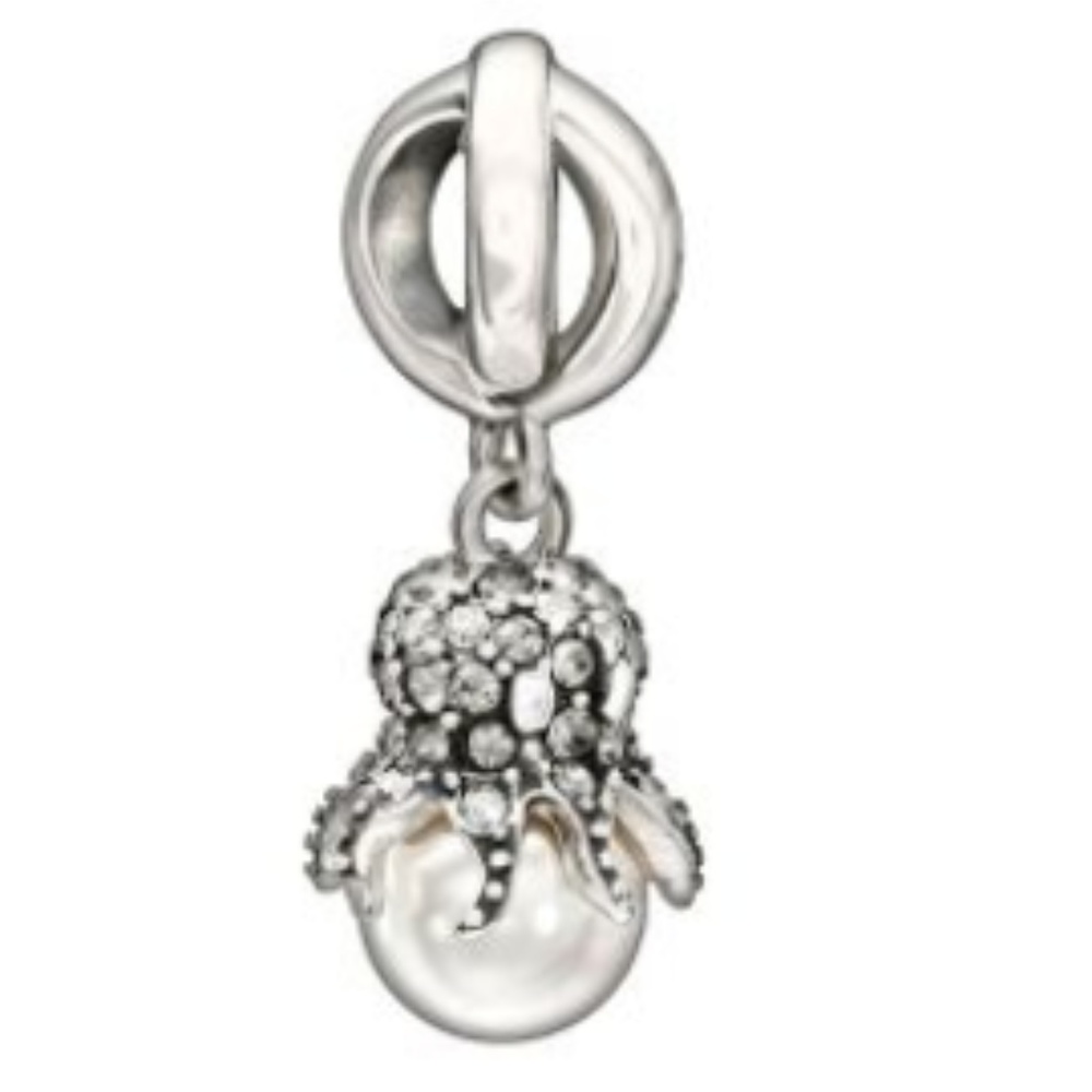 .925 Sterling Chamilia Swarovski Octopus Charm
